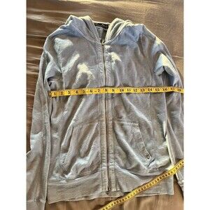 RLX Ralph Lauren Sweatshirt Jacket Hoodie Full Zip Blue Stretch Womens Small